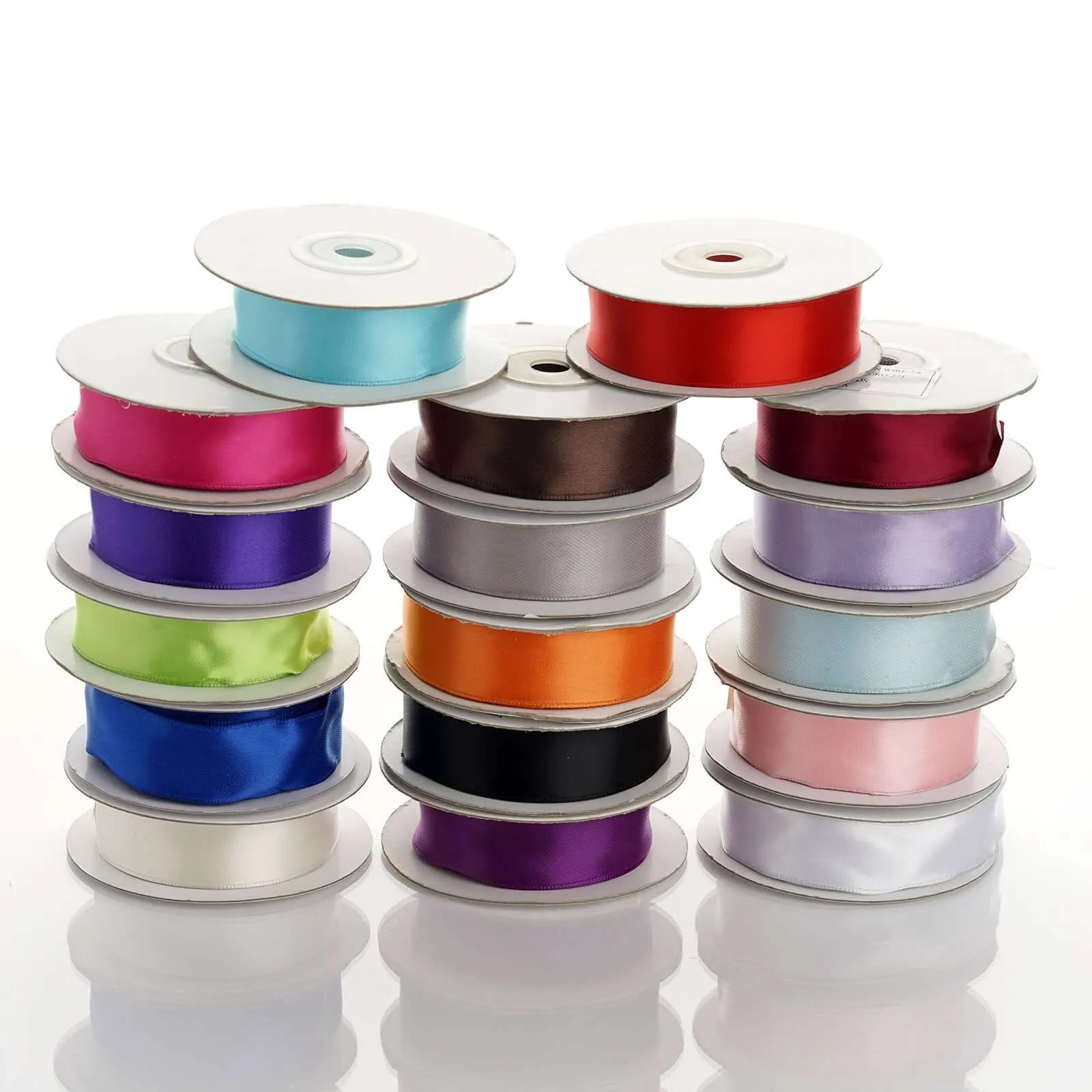 10 Yards 7 8" Chocolate Satin Wired Edge Ribbon