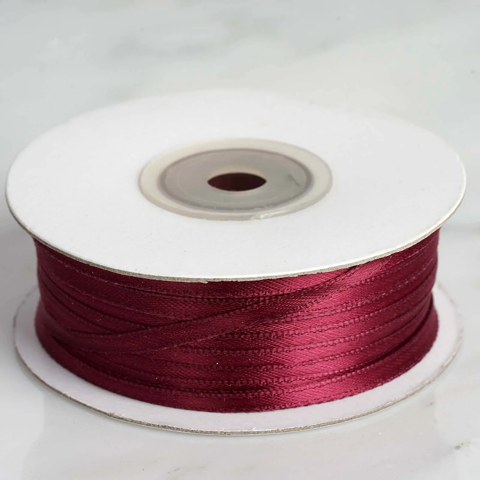 100 Yards 1 8" Burgundy Satin Ribbon