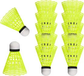 12 Pack Nylon Badminton Shuttlecocks Badminton Birdie Balls with Great Stability and Durability,Shuttlecock Indoor Outdoor Sports Hight Speed Training