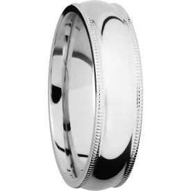 14K White Gold with Polish Finish