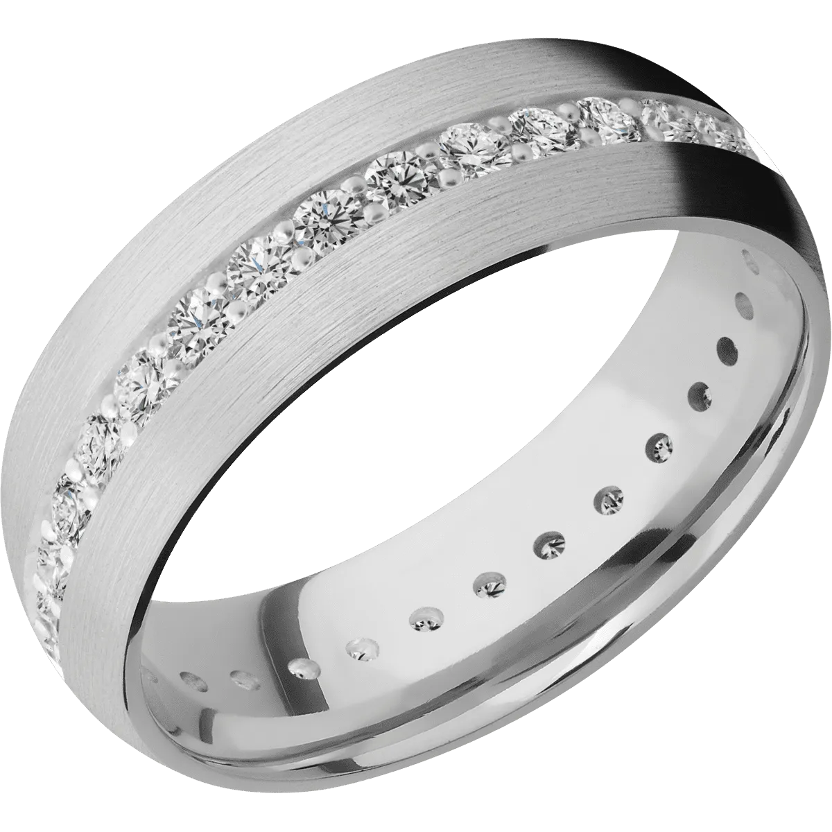 14K White Gold with Satin Finish