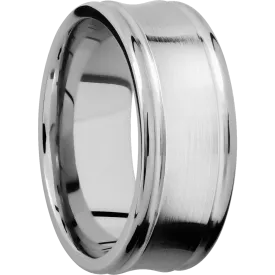 14K White Gold with Satin , Polish Finish