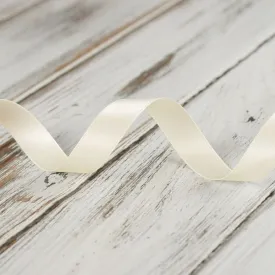 16mm Double Faced Satin Ribbon - Bridal White