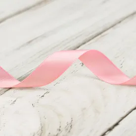 16mm Double Faced Satin Ribbon - Light Pink