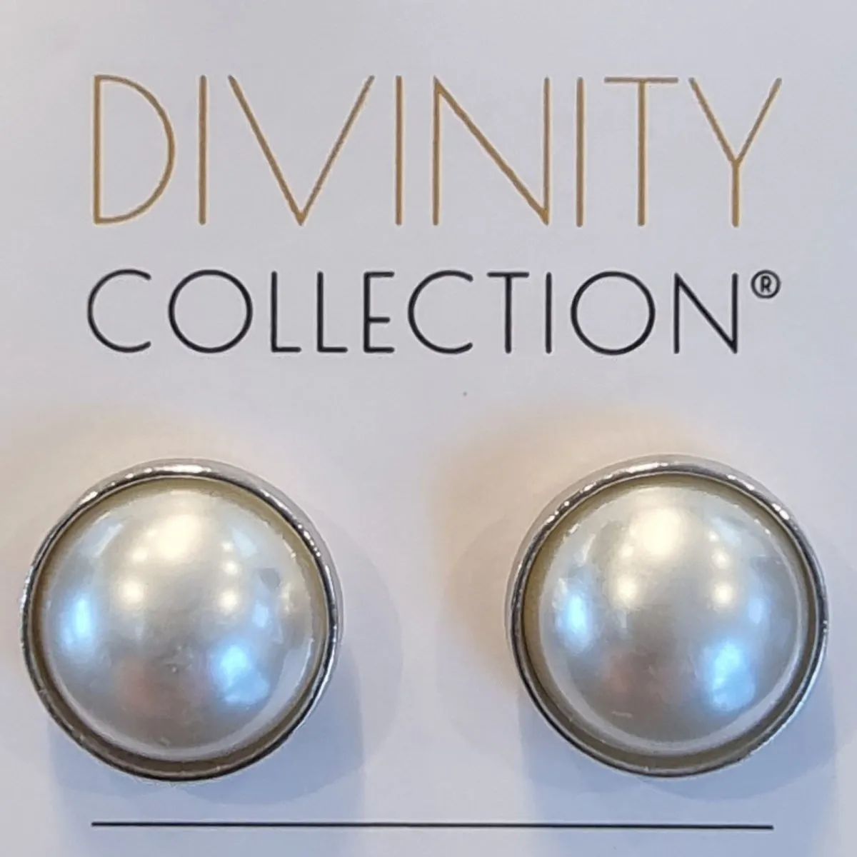 2 Pairs Magnetic Hijab Pearl Pins - White (4pcs)