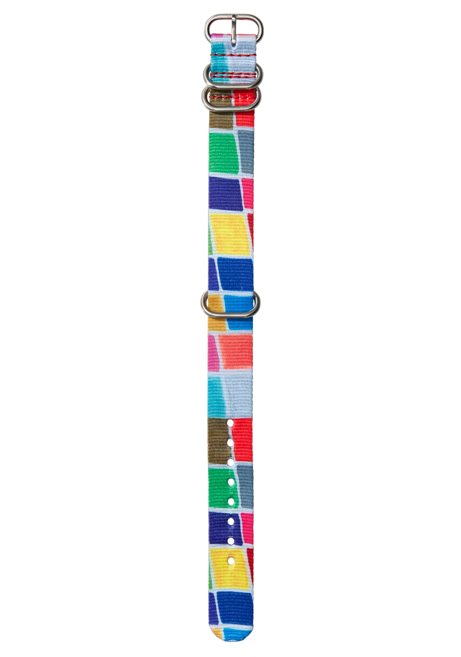 20mm Recycled NATO Band - Pool Tiles