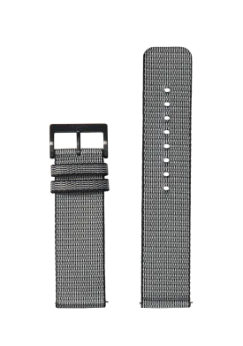 23mm Nylon #TIDE Band - Black / Silver