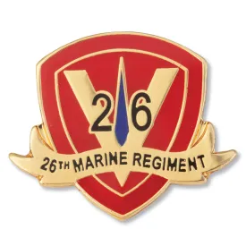 26th Marine Regiment Pin