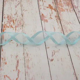 38mm Satin Edge Organza Ribbon - Light Blue