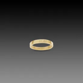 3mm Hammered Gold Band