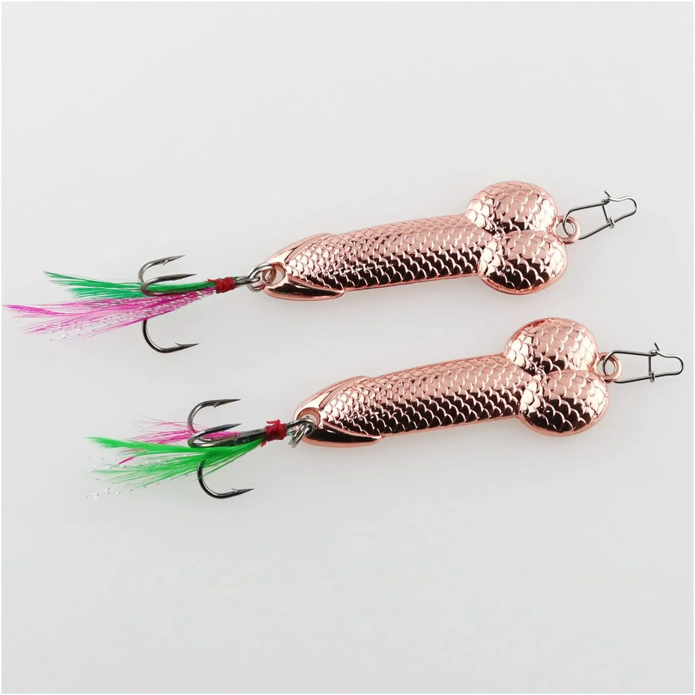 3Pcs Fishing Jigs Spoon Fishing Lures Metal Jig Lure Crank Bait Casting Sinker Spoons Spinner Baits Nickel Treble Hooks for Bass Trout Walleye Catfish Freshwater Saltwater