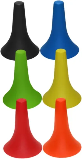 6pcs Soccer Training Cones Brightly Colored Plastic Obstacles for Youth Football Drills Agility Practice and Coordination Exercises for Outdoor Sports Activities