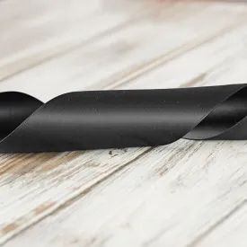 75mm Double Faced Satin Ribbon - Black