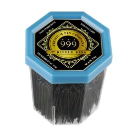 999 Premium Ripple Pins - 2 inch - BLACK*