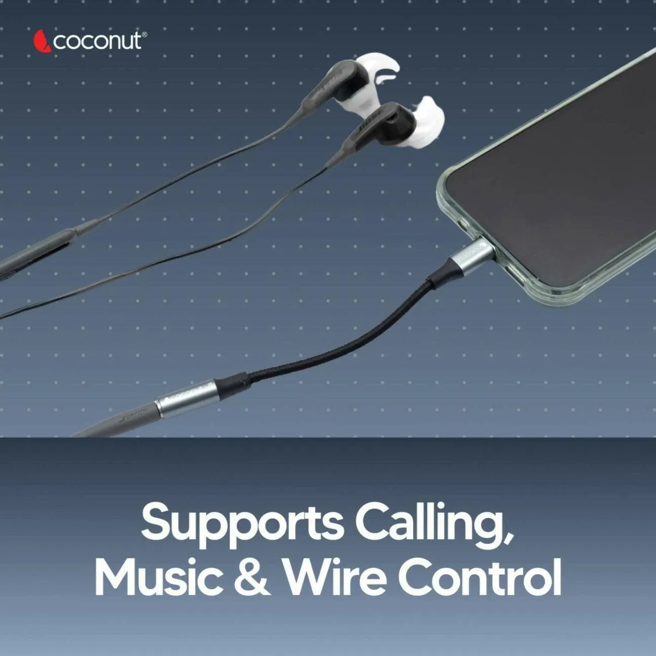 AC02 Lightning to 3.5mm AUX Adapter Connector, High Quality Audio Lightning to Jack (Pack Of 2)