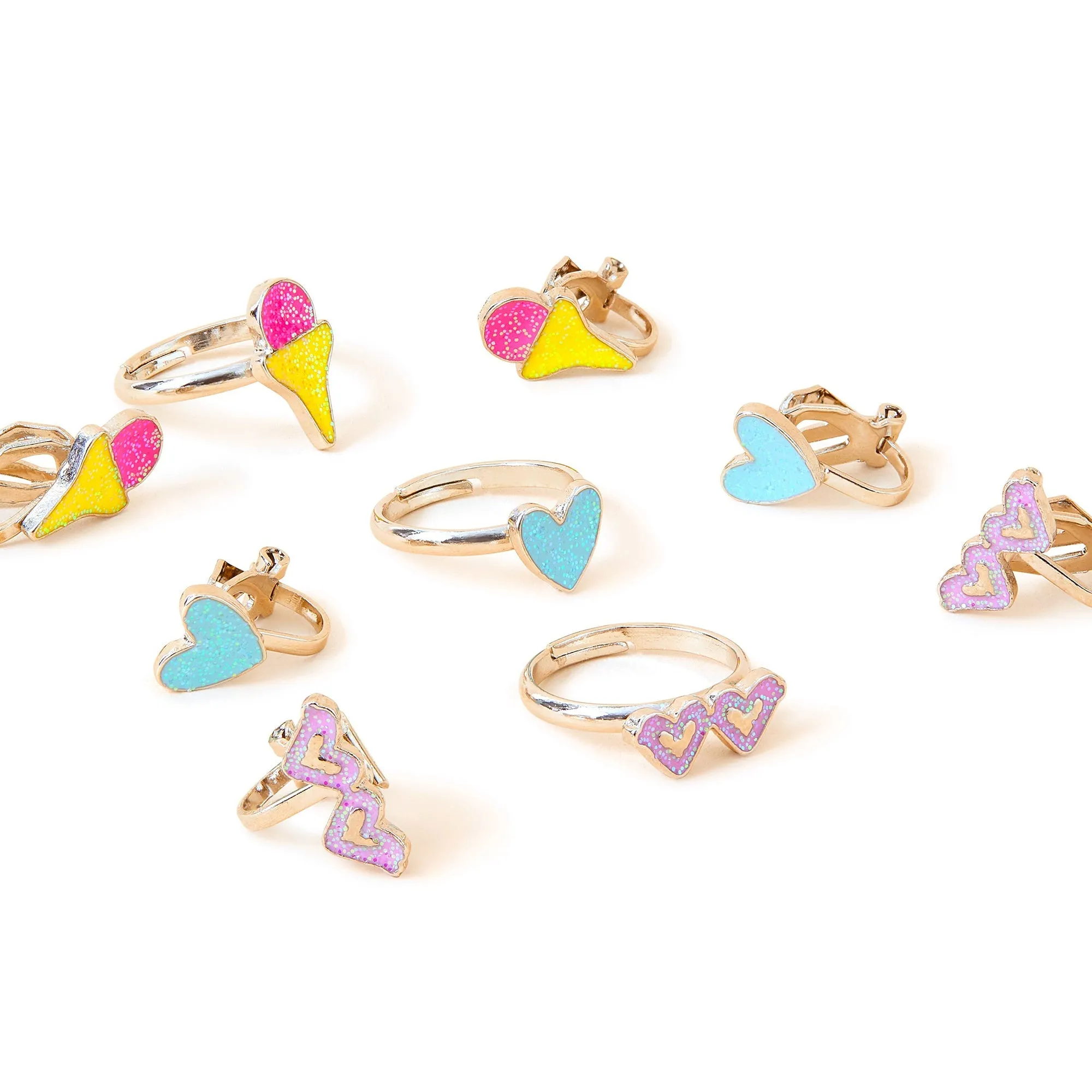 Accessorize London Girl's Funshine Earring And Ring Set of 3