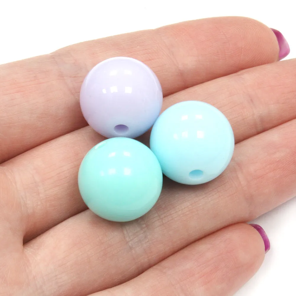 Acrylic Rounds 16mm Ice Cream Mix - Pack of 20