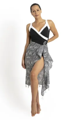 Africa Tassel Sarong - Black