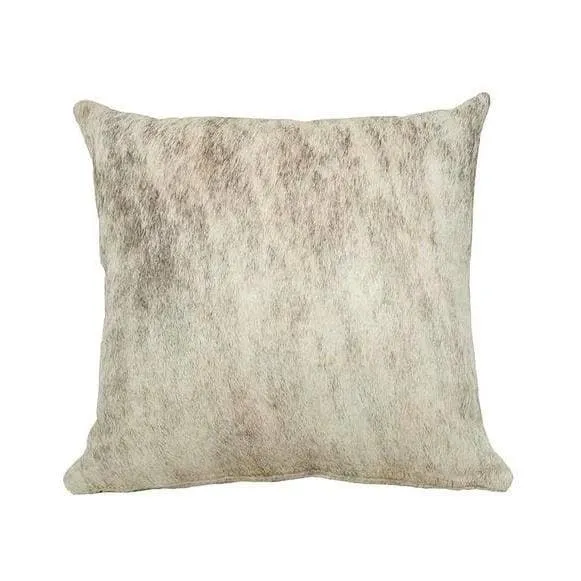 Aspen Grey Brindle Cowhide Pillows