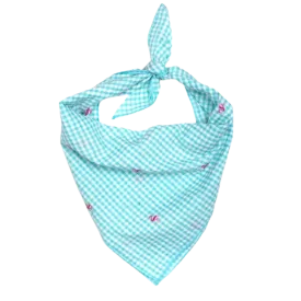 Bandana | Gingham Flamingos