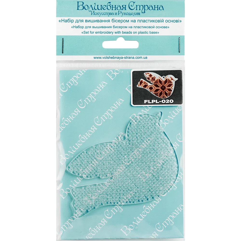 Bead embroidery kit on a plastic base FLPL-020
