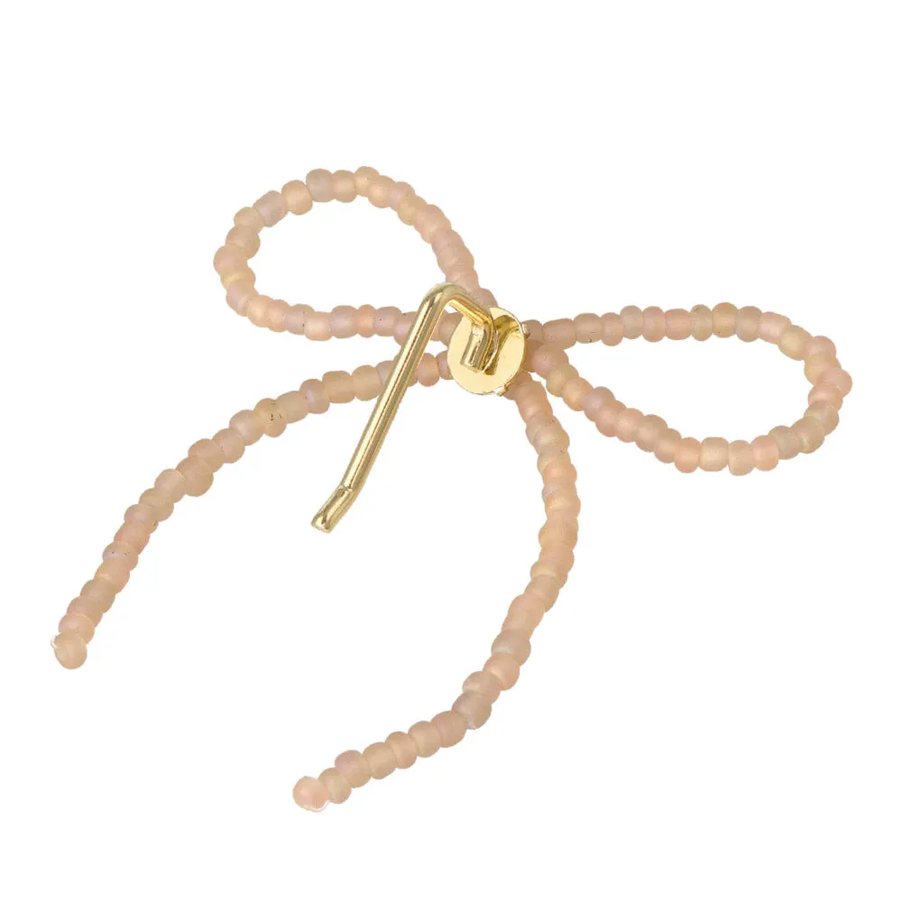 Beaded Bow Pony Hook Set