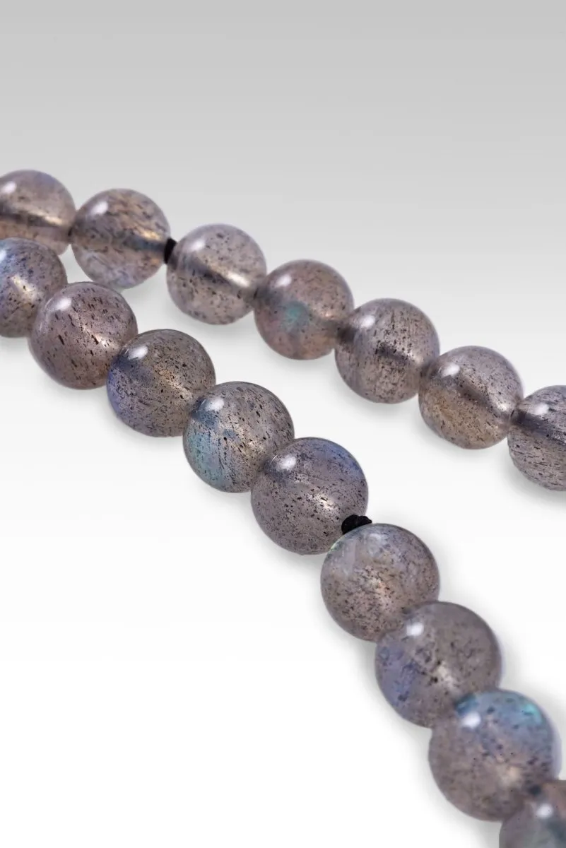 Beaded Labradorite Necklace™ in Watermark