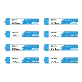 BetaFPV BT2.0 300mAh 1S 30C Lipo Battery (8pcs) [DG]