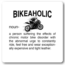 Bikeaholic, Metal Wall Sign