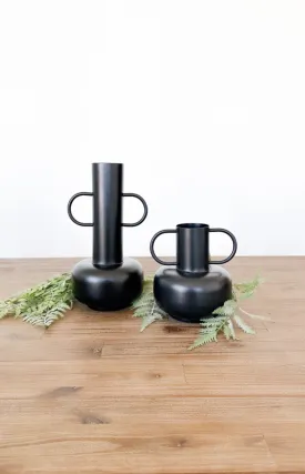 Black Metal Vase