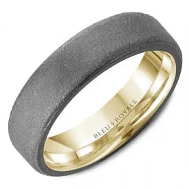 Bleu Royale 14K Gold Wedding Band RYL-126TY6