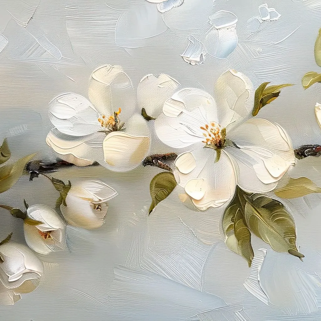 Blossoming Alabaster Flowers