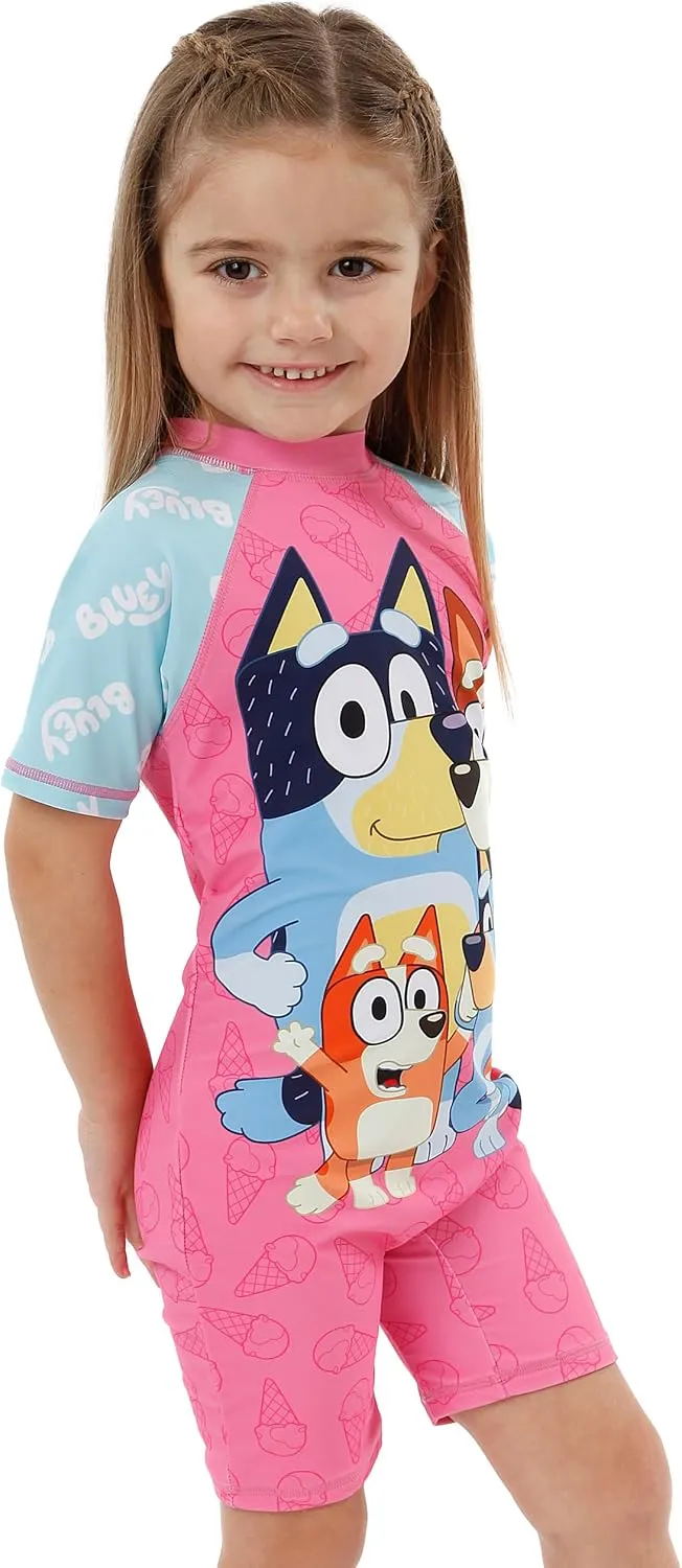 Bluey Swimsuit | Girls One Piece Swimsuits | Bathing Suit Girls | Official Merchandise