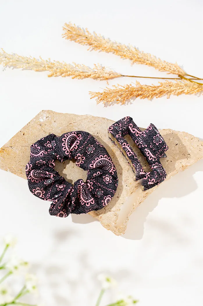 Boobie Sista (No. 2) Scrunchie & Square Claw Clip