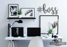 #Boss Word Wall Art Sign