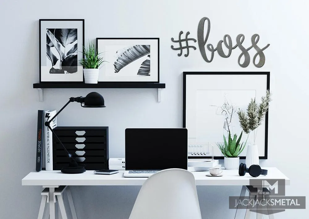 #Boss Word Wall Art Sign