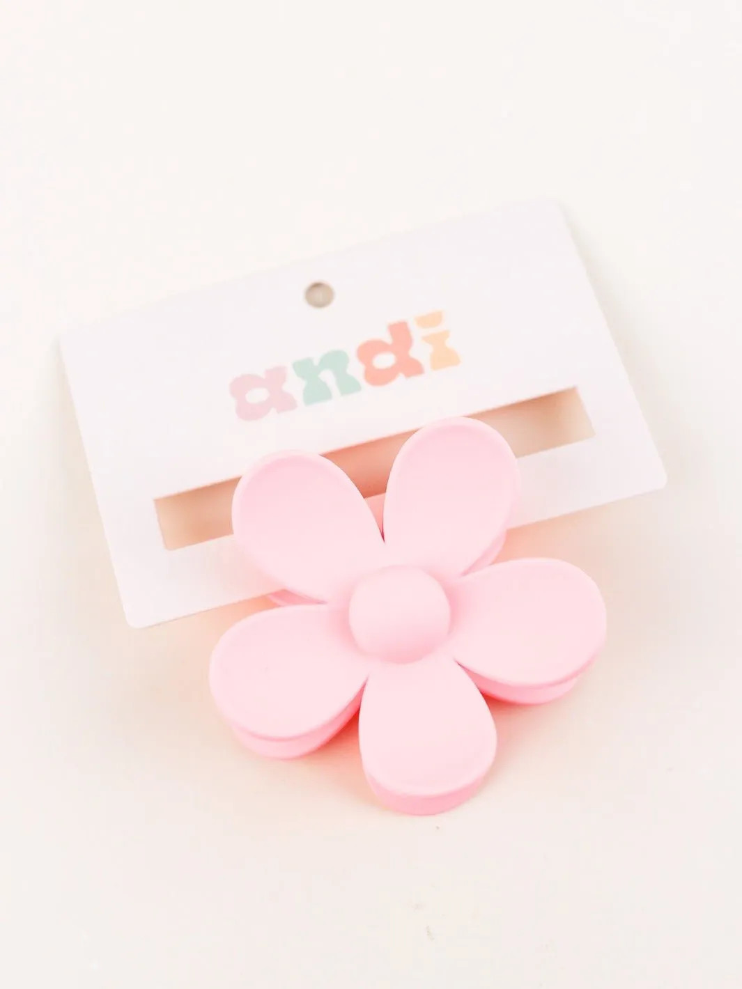 Bubblegum Flower Claw Clip