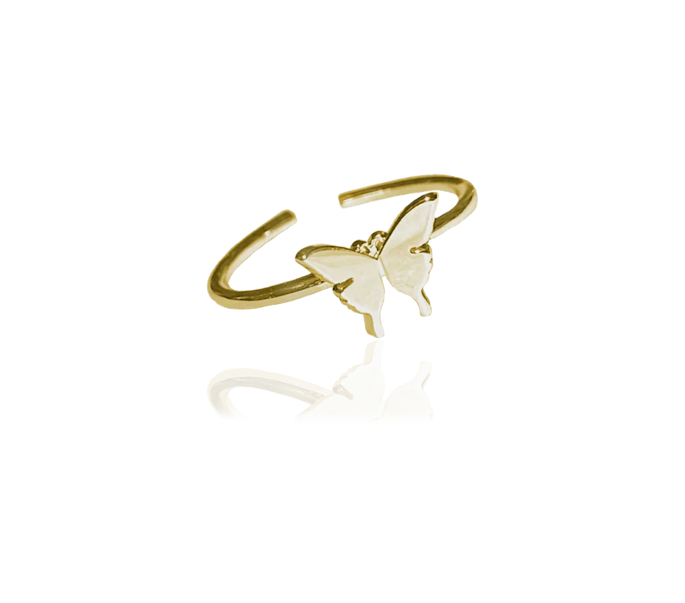 BUTTERFLY METAL RING