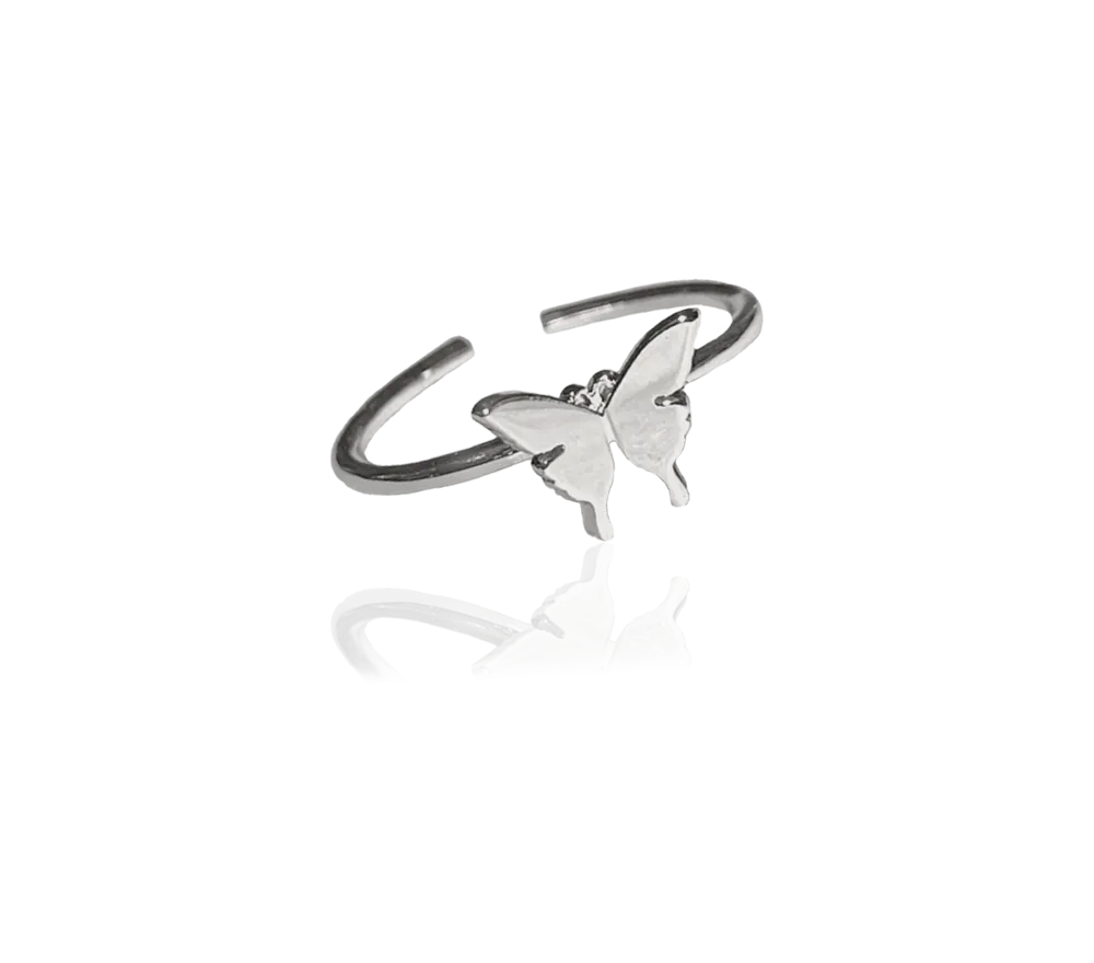 BUTTERFLY METAL RING