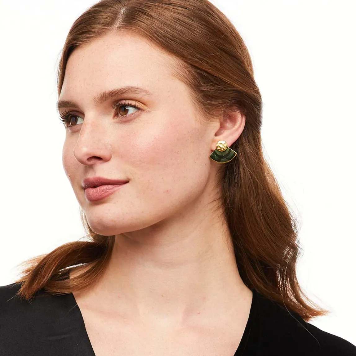Cam Fan Stud Earrings