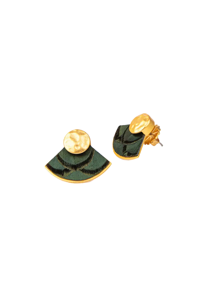 Cam Fan Stud Earrings