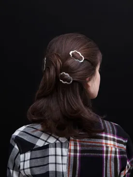 Camille hair-clip, silver