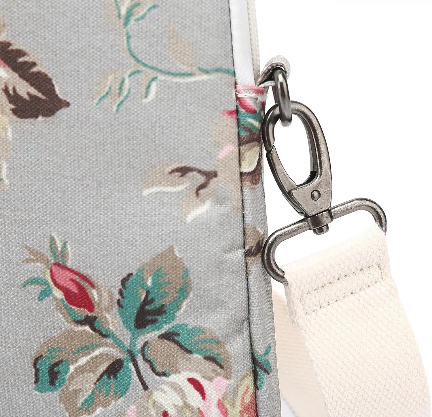 Canvaslove Rose Pattern Water Resistant Laptop Shoulder Messenger Bag for MacBook Pro 16 inch,15.6 inch and 15 inch-16 inch Laptop