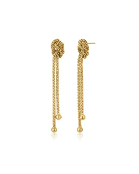 Carlton London Gold Plated Contemporary Drop Earring For Women
