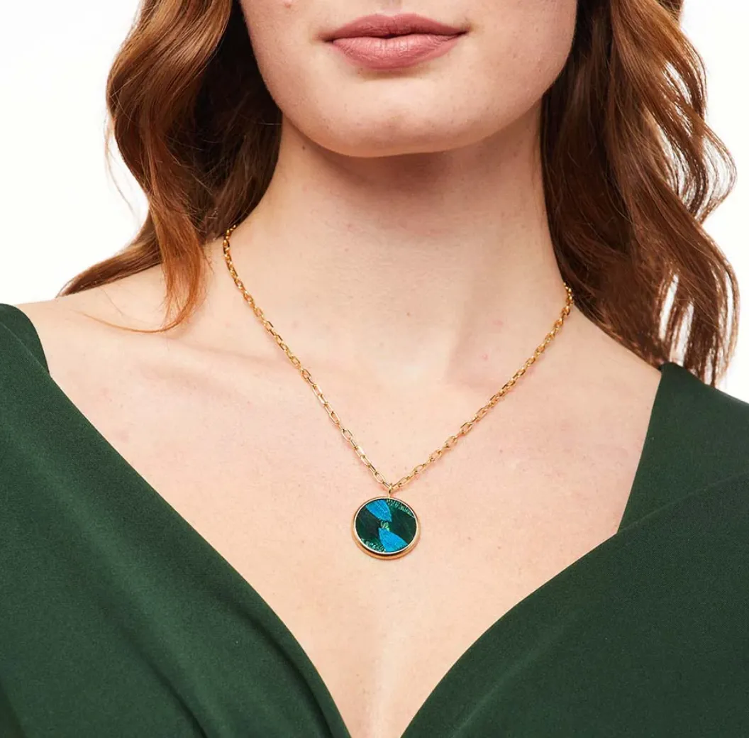 Carousel Circular Pendant Necklace