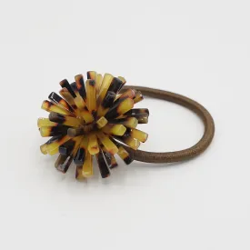 cellulose acetate flower hair elastic ponytail holder
