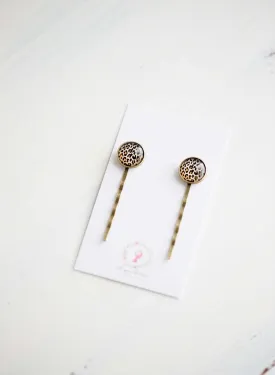 Cheetah Bobby Pins - FINAL SALE