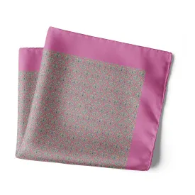 Chokore Pink Satin Silk pocket square from the Indian at Heart Collection