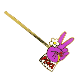 Cloisonné Hair Pin - Peace