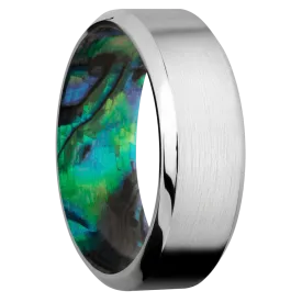 Cobalt Chrome with Satin , Polish Finish and Abalone